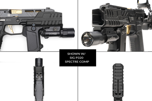 Strike Industries - Strahlenschutzschild Hyper für SMC Alfa/Bravo Pistolen - Schwarz - SI-SMC-BS-S