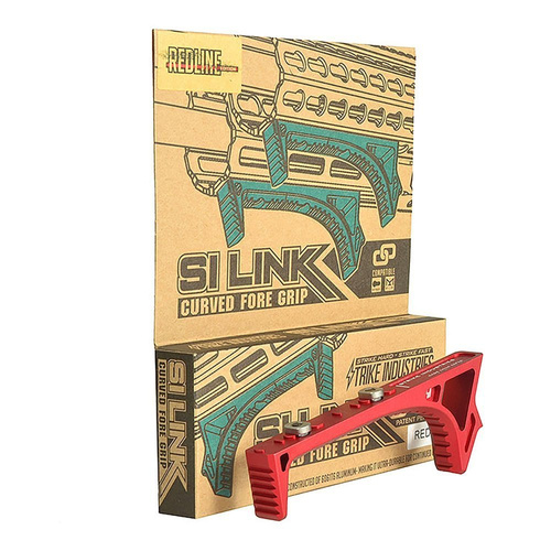 Strike Industries - SI LINK Curved KeyMod / M-LOK Fore Grip - Red - LINK-CFG-RED