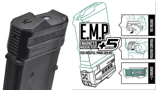 Strike Industries - EMP Verbesserte Magazinplatte +5 - SI-EMP+5-BK