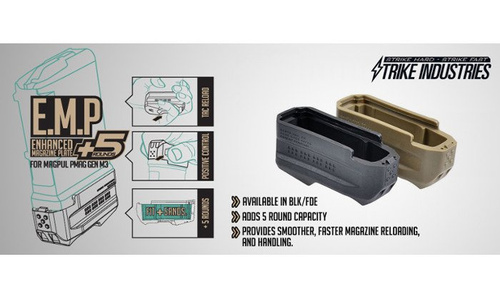 Strike Industries - EMP Enhanced Magazine Plate +5 - PMAG M3 - Czarny