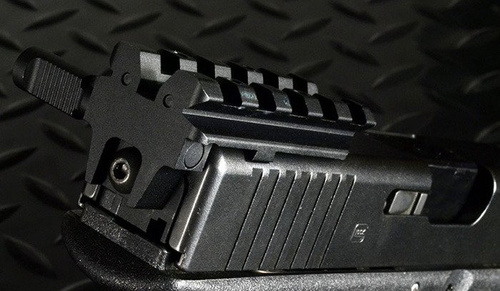 Strike Industries - Szyna montażowa Rear Sight Mount - G17/18 - Czarny - SI-GSR