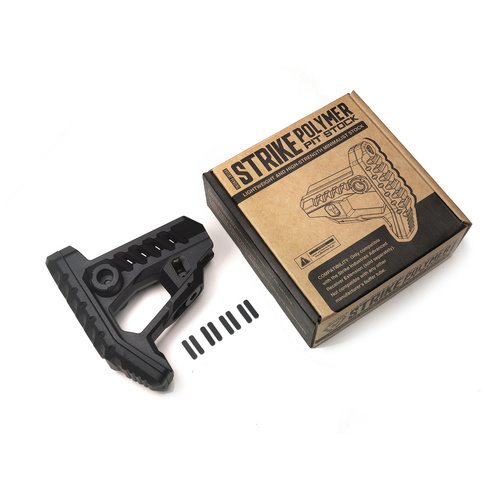 Strike Industries - Strike Polymer Pit Stock Lightweight PDW Buttstock - Black - SI-STRIKE-POLY-PIT-BK