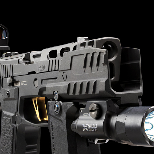 Strike Industries - Blast Shield Hyper for SMC Alfa/Bravo Pistols - Black - SI-SMC-BS-S