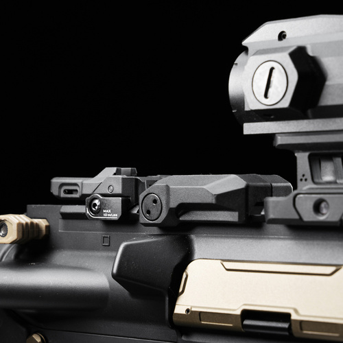 Strike Industries - Celownik przeziernikowy Strike Polymer Backup Sights - Składany - Picatinny - Czarny - SI-SPBUS