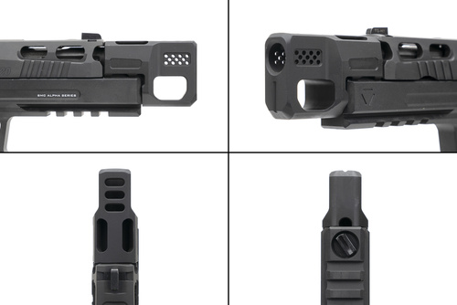 Strike Industries - Compensator for SMC Alpha MKII 3.9" size L - Black - SI-SMC-COMP-L