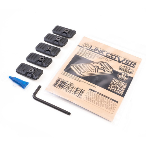 Strike Industries - LINK Abdeckung für M-LOK / KeyMod-Schienen - 5 Stück - FDE - SI-LINK-COVER-FDE