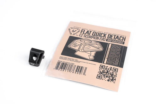 Strike Industries - Flat Quick Detach for Scorpion EVO 3 - Black - SI-CEVO-FQD