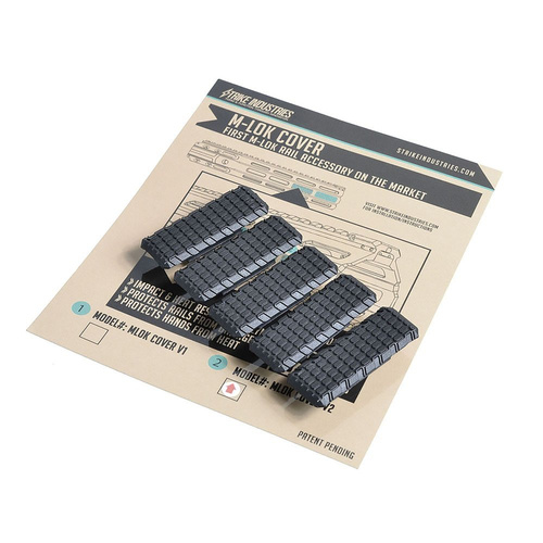 Strike Industries - M-Lok Rail Covers - 5 pcs - Black - MLOK-COVER-V2