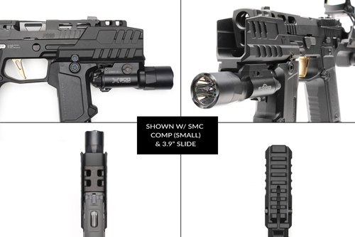 Strike Industries - Blast Shield Hyper for SMC Alfa/Bravo Pistols - Black - SI-SMC-BS-S