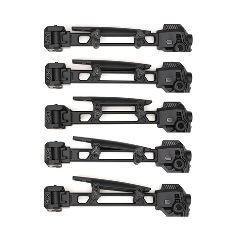 Strike Industries - Wangenerhöhung für Strike Dual Folding Adapter Schaft - Fünf Positionen - Polymer - Schwarz - SI-FSA-CHEEKRISER