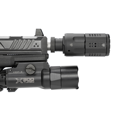 Strike Industries - Kompensator für Pistole im Kaliber 9 mm - Schwarz - SI-PISTOL-LC-BK