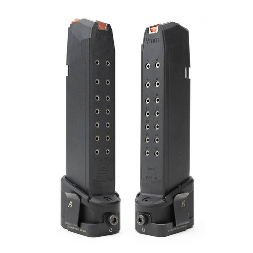 Strike Industries - EMP Extended Magazine Plate for Glock G17 / G22 - 9 mm / .40 cal - Aluminum - Black - SI-EMP-AL-G17