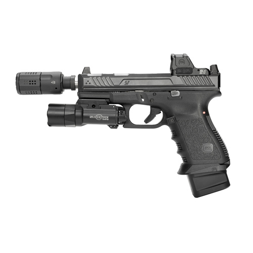 Strike Industries - Kompensator für Pistole im Kaliber 9 mm - Schwarz - SI-PISTOL-LC-BK