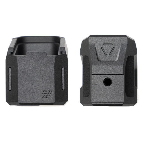 Strike Industries - Stopka magazynka EMP do SIG SAUER P320 - Aluminium - Czarna - SI-EMP-AL-P320-BK