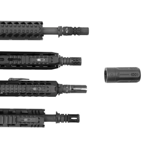 Strike Industries - 3-Lug QD Base Set for Oppressor Universal Compensator - Black - SI-BS-OPPRESSOR-U-BASE
