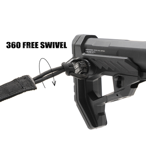 Strike Industries - Strike Polymer Pit Stock Lightweight PDW Buttstock - Black - SI-STRIKE-POLY-PIT-BK