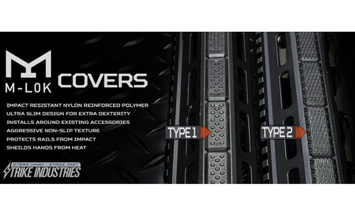 Strike Industries - Osłony do otworów M-Lok - 5 szt. - Czarny - MLOK-C