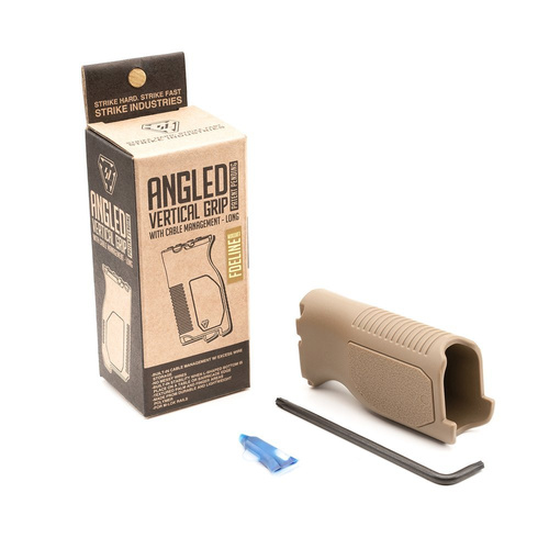 Strike Industries - M-LOK Angled Vertical Grip - Lang - FDE - SI-AR-CMAG-L
