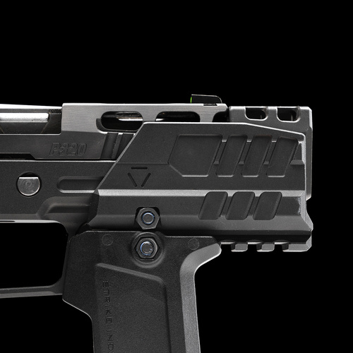 Strike Industries - Osłona wylotowa do pistoletu - SMC Alfa/Bravo - Czarny - SI-SMC-BS-S