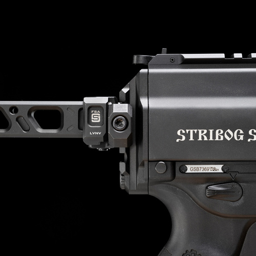 Strike Industries - Adapter Rückplatte Picatinny für Stribog SP-9 Strike - Schwarz - SI-SP9-PSA-BK