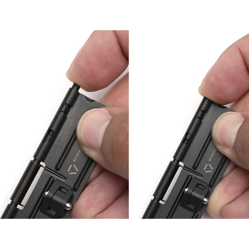 Strike Industries - Stamped Dust Cover for AR-15- Steel - Black - SI-AR-SUDC-223