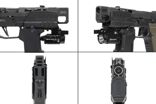 Strike Industries - Strahlenschutzschild für SMC Alfa/Bravo Pistolen - Schwarz - SI-SMC-BS-S