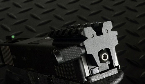 Strike Industries - Szyna montażowa Rear Sight Mount - G17/18 - Czarny - SI-GSR