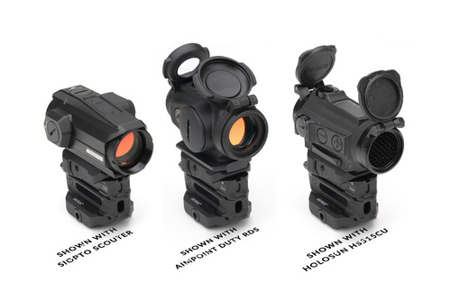 Strike Industries - Variable Optic Mount for Red Dot Sights - Picatinny - Aluminum - Black - SI-T1-VOM-BK