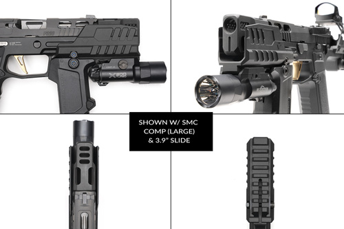 Strike Industries - Blast Shield Hyper for SMC Alfa/Bravo Pistols - Black - SI-SMC-BS-S