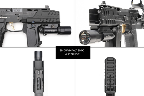 Strike Industries - Strahlenschutzschild Hyper für SMC Alfa/Bravo Pistolen - Schwarz - SI-SMC-BS-S