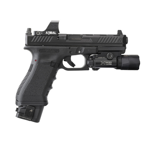 Strike Industries - EMP Extended Magazine Plate for Glock G17 / G22 - 9 mm / .40 cal - Aluminum - Black - SI-EMP-AL-G17