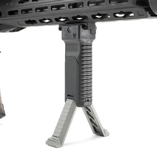 Strike Industries - Strike Foregrip with Bipod - Black - SI-AR-AL-BIPOD-GY