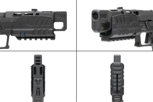 Strike Industries - Strahlenschutzschild für SMC Alfa/Bravo Pistolen - Schwarz - SI-SMC-BS-S