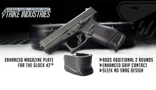 Strike Industries - Enhanced Magazine Plate - Glock 42 - EMP-G42 BLK