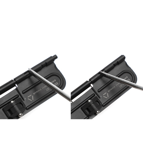 Strike Industries - Stamped Dust Cover for AR-15- Steel - Black - SI-AR-SUDC-223