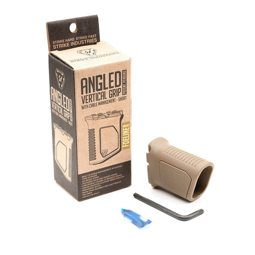 Strike Industries - M-LOK Angled Vertical Grip - Kurz - FDE - SI-AR-CMAG-S