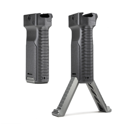 Strike Industries - Strike Foregrip mit Zweibein - Schwarz - SI-AR-AL-BIPOD-GY