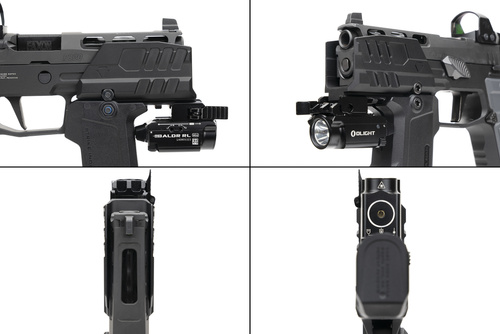 Strike Industries - Strahlenschutzschild für SMC Alfa/Bravo Pistolen - Schwarz - SI-SMC-BS-S
