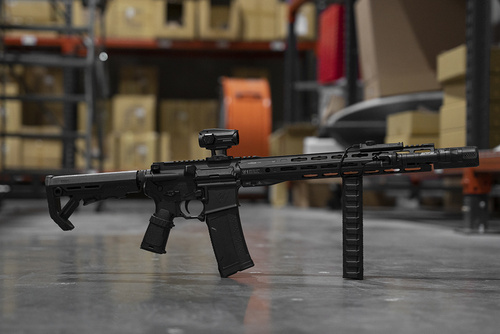 Strike Industries - Strike Stacked Angled CMS Front Grip - M-LOK - Schwarz - SI-AR-CMS-SAF