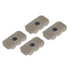 Strike Industries - Short M-LOK rail covers with cable management system - 4 pcs. - SI-AR-CM-COVER-S-FDE