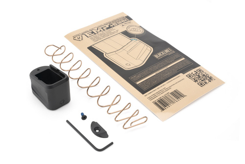 Strike Industries - Powiększona stopka magazynka Glock 19 + 5 - 9mm - Aluminiowa - Czarna -SI-EMP-AL-G19-BK