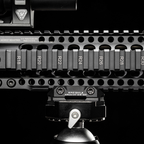 Strike Industries - Adapter for Picatinny Arca also 1/4" and 3/8" - QD Sling - SI-ARCA-TRI-PADA-BK