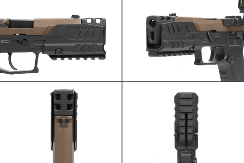 Strike Industries - Blast Shield for SMC Alfa/Bravo Pistols - Black - SI-SMC-BS-S