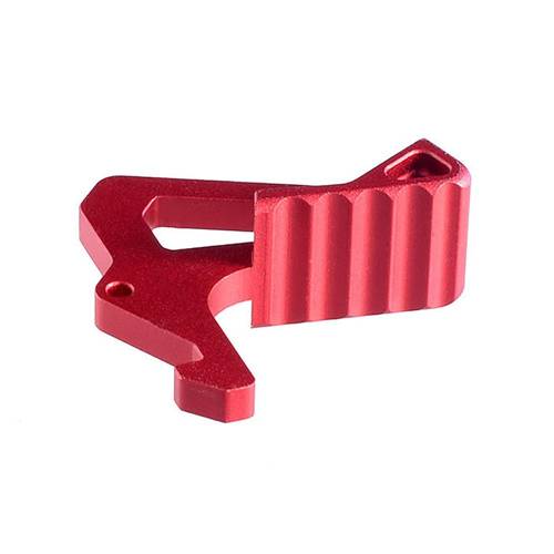 Strike Industries - Charging Handle Extended Latch - Red - SI-AR-LATCH-RED