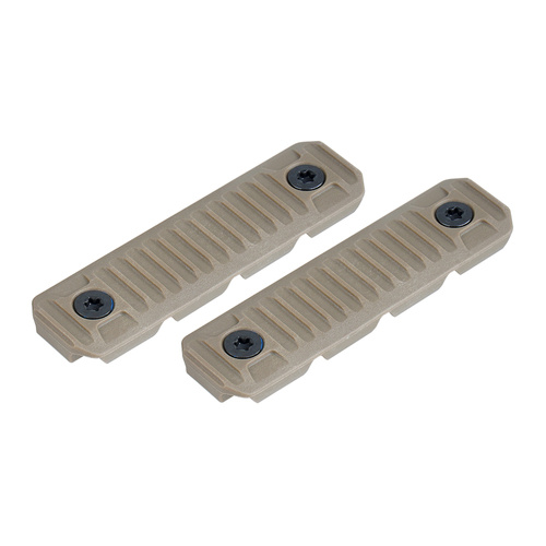 Strike Industries - Long M-LOK rail covers with cable management system - 2 pcs. - SI-AR-CM-COVER-L-FDE